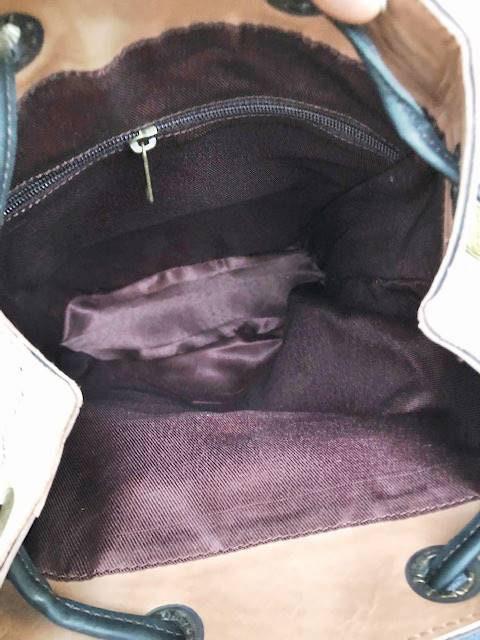 Patchwork Leather Cowhide Backpack Purse: Women's Artisan Rucksack with Hair-On Hide Pockets - Multicoloured Leather Bag