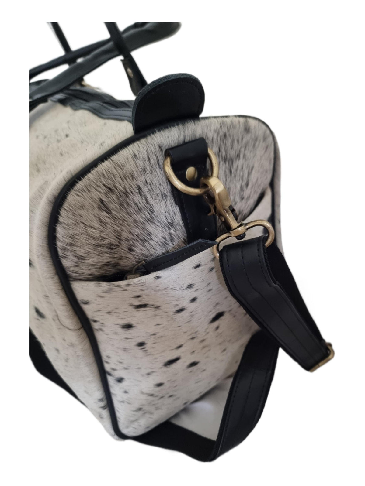Cowhide Leather Travel Duffle Bag: Unisex Western Weekender