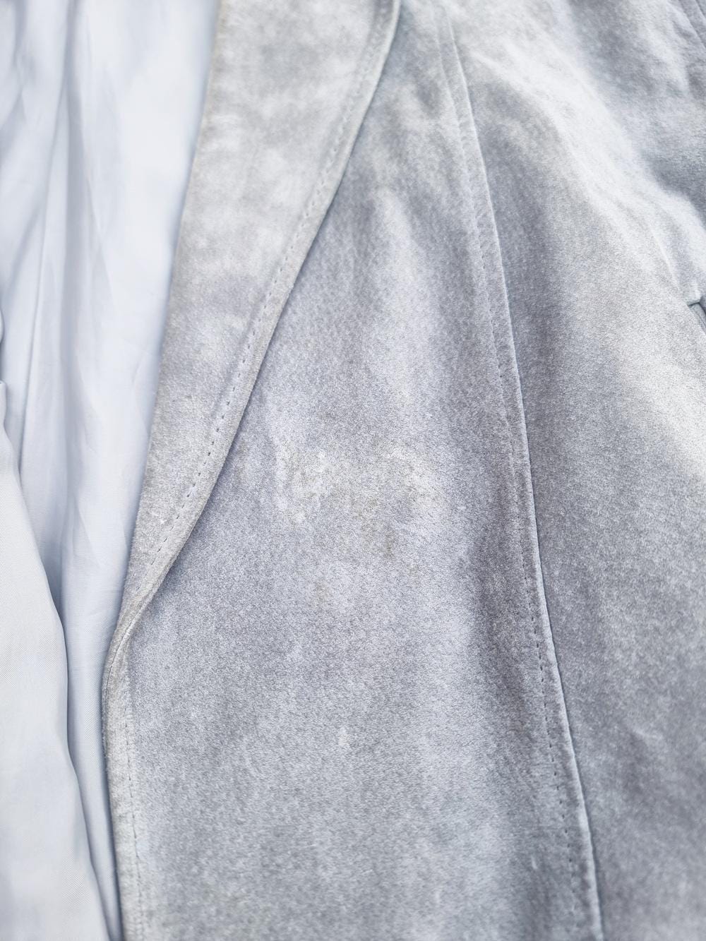 Vintage 80s Suede Bomber Jacket: Oversized Shoulders, UK 14