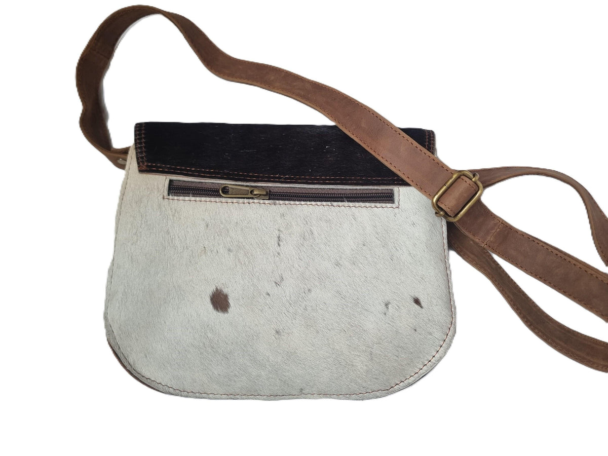 Cowhide Crossbody Bag & Wallet Set: Western Leather Purse Gift