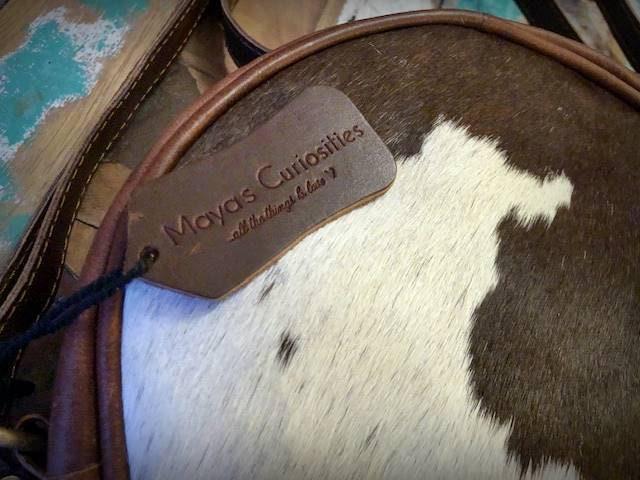 Round Cowhide Leather Bag, Western Cowgirl Purse, Boho Crossbody Bag, Leather Tassel Handbag, Small Cowhide Satchel, Festival Bag
