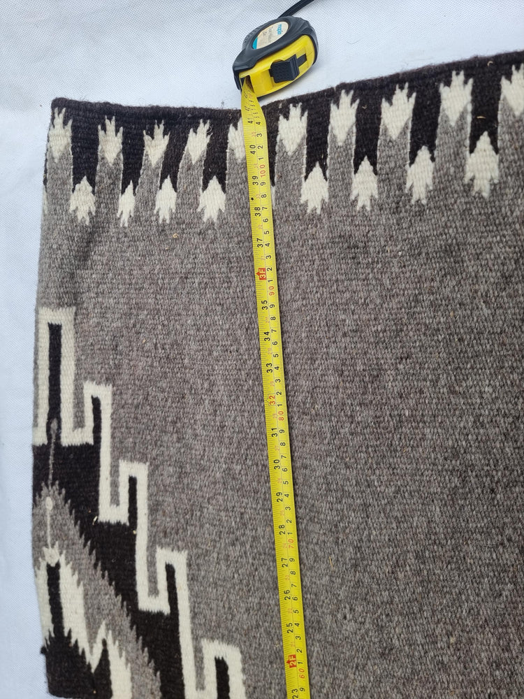 Peruvian Wool Poncho Aztec Blanket Shawl Handmade Andes Boho Hippie Wrap Fringed Unisex Festival Coat