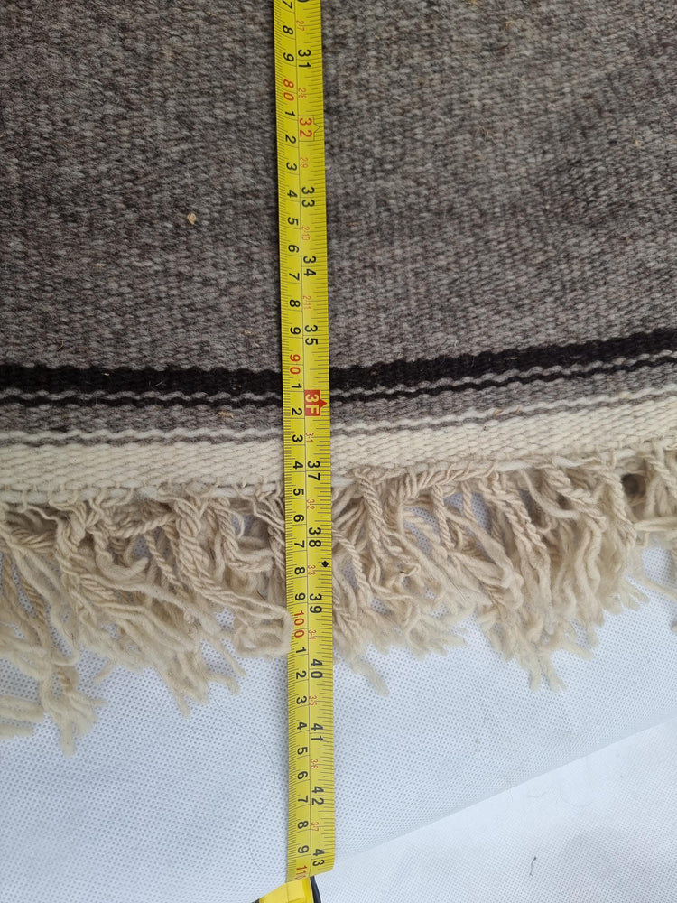 Peruvian Wool Poncho Aztec Blanket Shawl Handmade Andes Boho Hippie Wrap Fringed Unisex Festival Coat