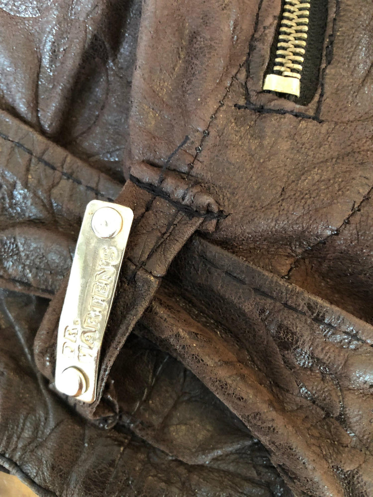1989 Vintage Dr Martens Leather Jacket, Rare Brown Biker Jacket, Womens Punk Rock Jacket, Grunge Motorcycle Jacket, UK 10 12
