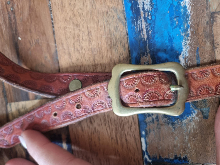 Vintage Tooled Leather Western Bag: Horse Design Cowgirl Purse