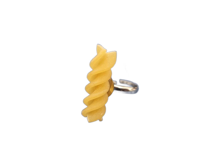 Fusilli Pasta Ring: Foodie Gift, Adjustable Band