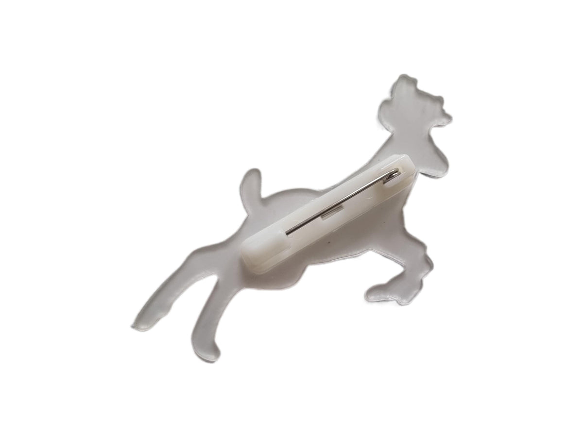 Galaxy Deer Brooch: Laser-Cut Celestial Reindeer Pin