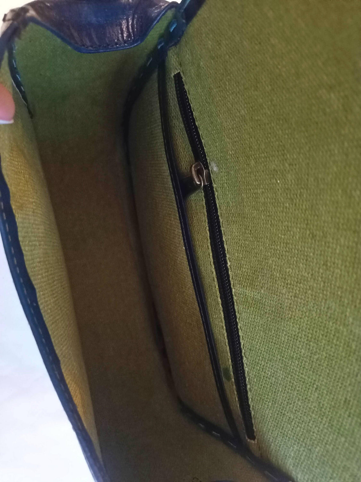Handmade Leather Butterfly Bag: Gemstone Wings, Vintage Satchel