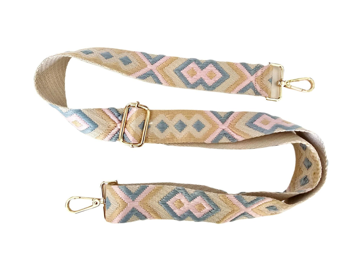 Adjustable Boho Bag Strap: Woven Cotton Crossbody Replacement Belt