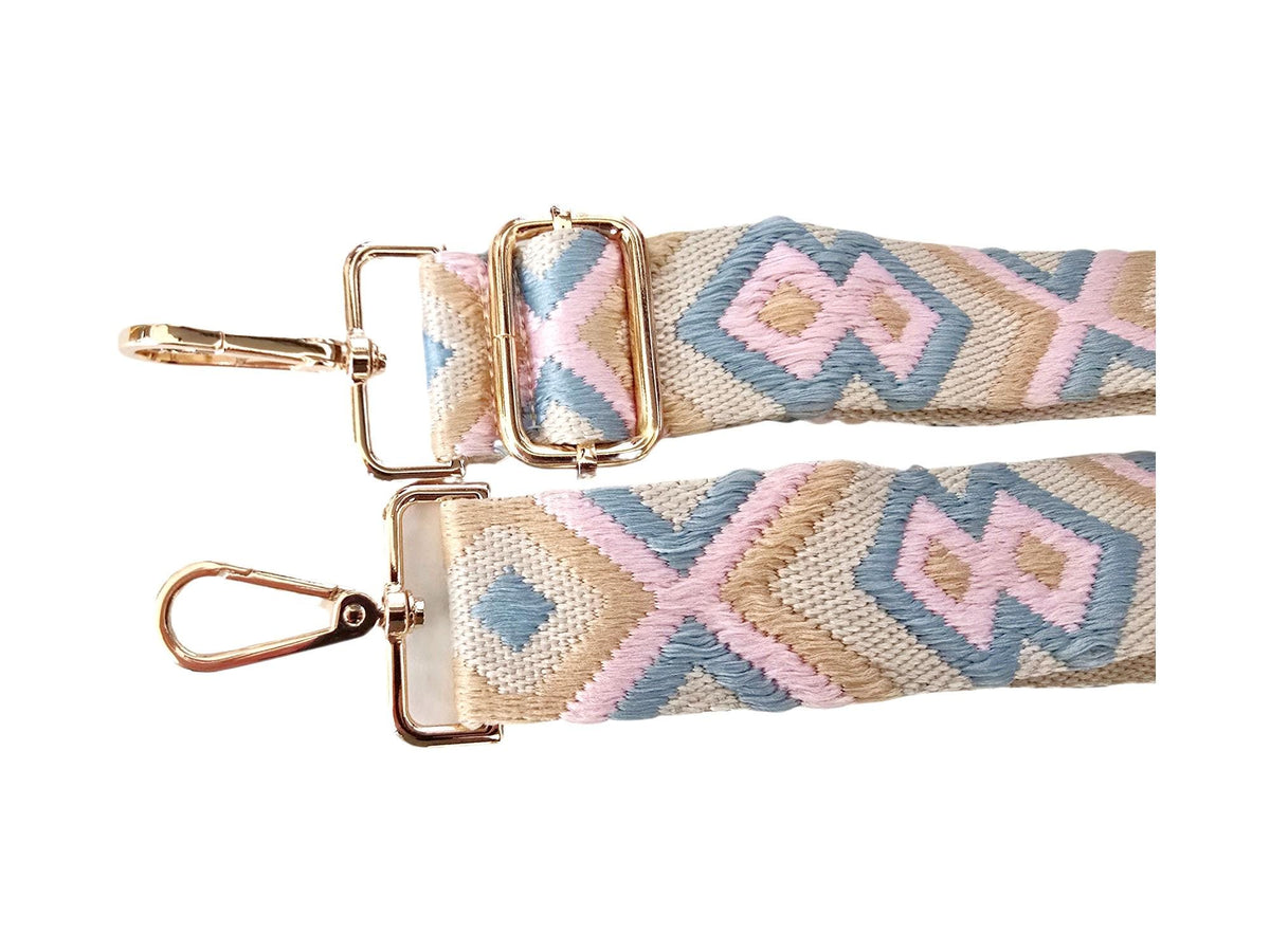 Adjustable Boho Bag Strap: Woven Cotton Crossbody Replacement Belt