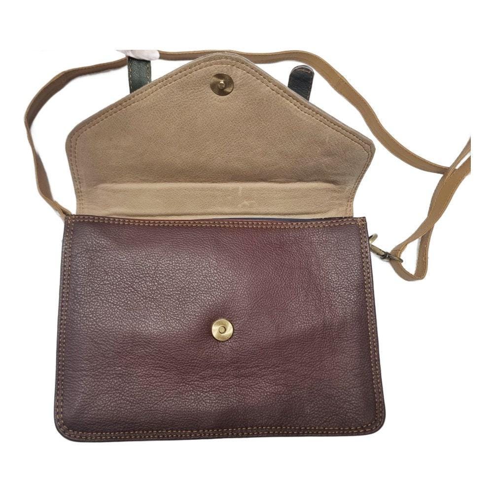 Leopard Cowhide Leather Crossbody Bag: Vintage Satchel, iPad Laptop Messenger