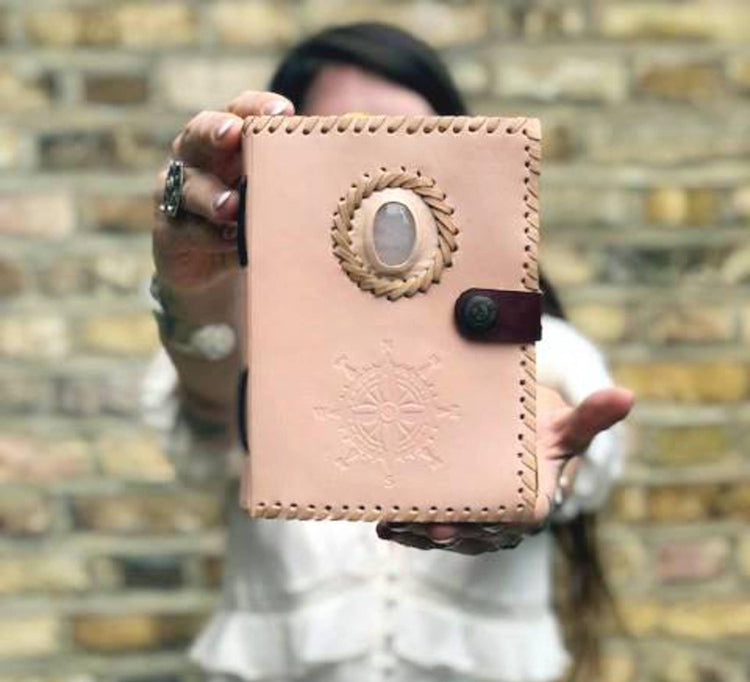 Nautical Compass Journal, Leather Travel Diary with Quartz, Handmade Adventure Notebook, Unisex Travel Journal, Explorer Gift, Leather Diary