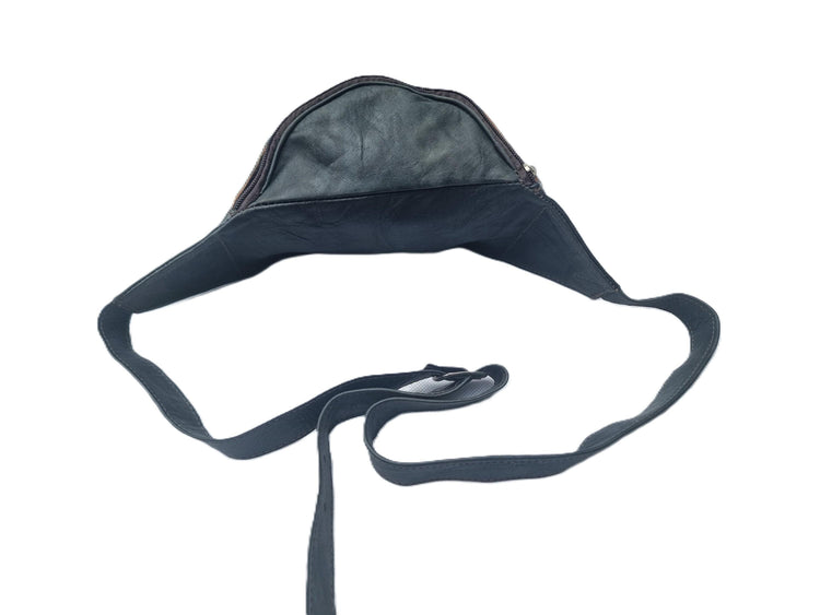 Soft leather bum bag - minimalist waist pack for hands-free convenience