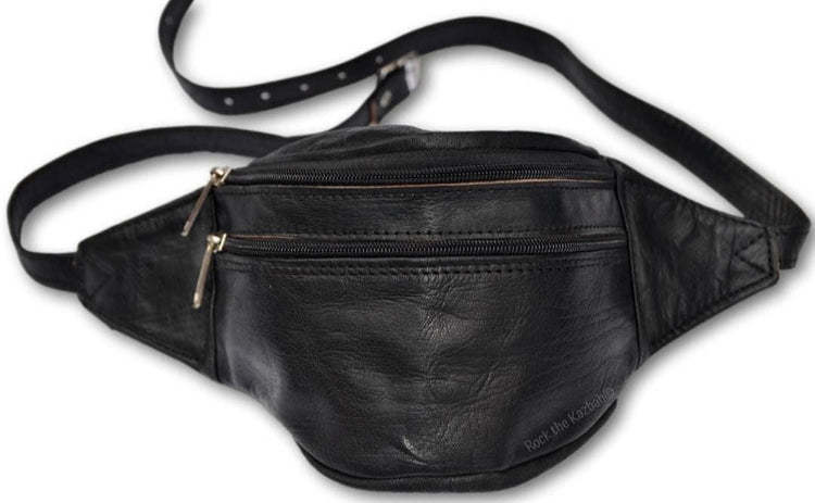 Boho Leather Bum Bag: Handmade Tan Brown Fanny Pack