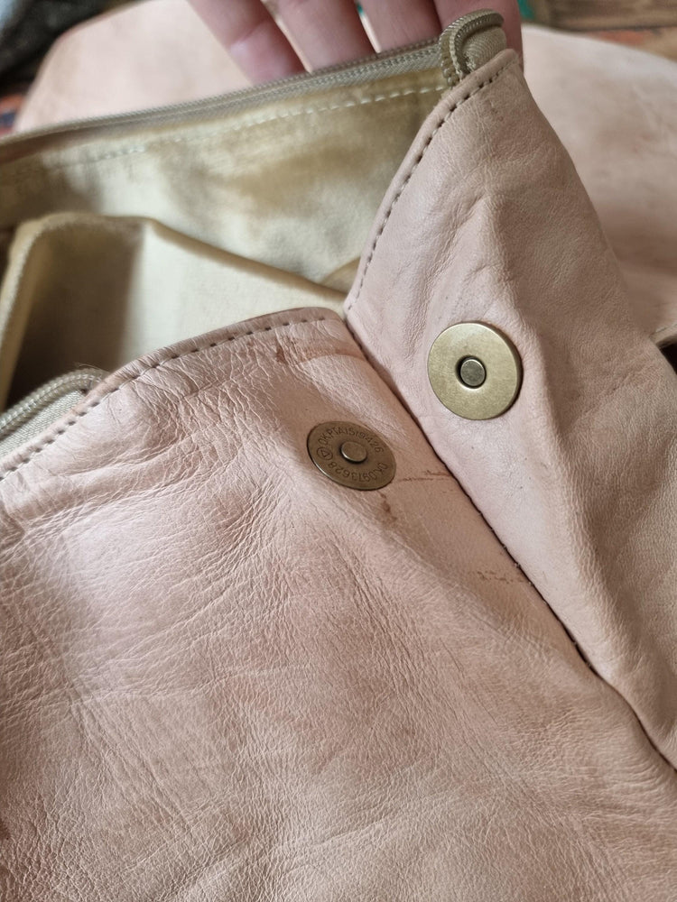 Large Tan Leather Backpack, Womens Rucksack, Handmade Moroccan Bag, Minimalist Travel Bag, Laptop Backpack for Women