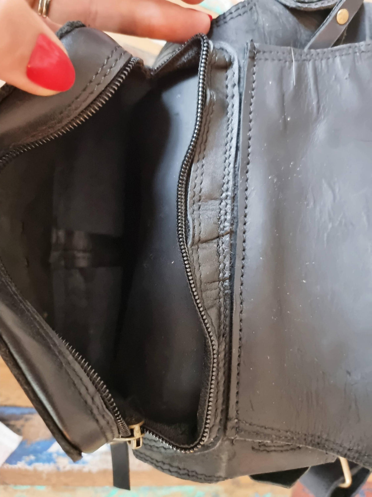 Womens Leather Fanny Pack: Boho Festival Hip Bag with Labradorite