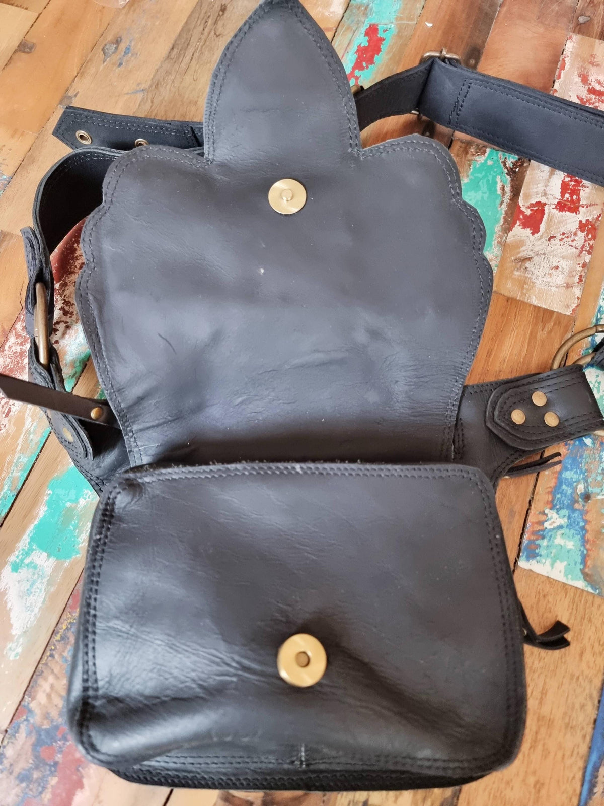Womens Leather Fanny Pack: Boho Festival Hip Bag with Labradorite
