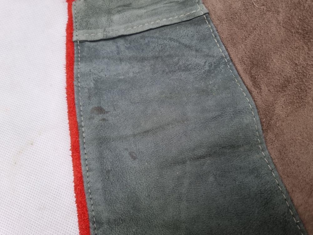 Vintage 70s Patchwork Suede Mini Skirt: Striped Boho Festival Fashion