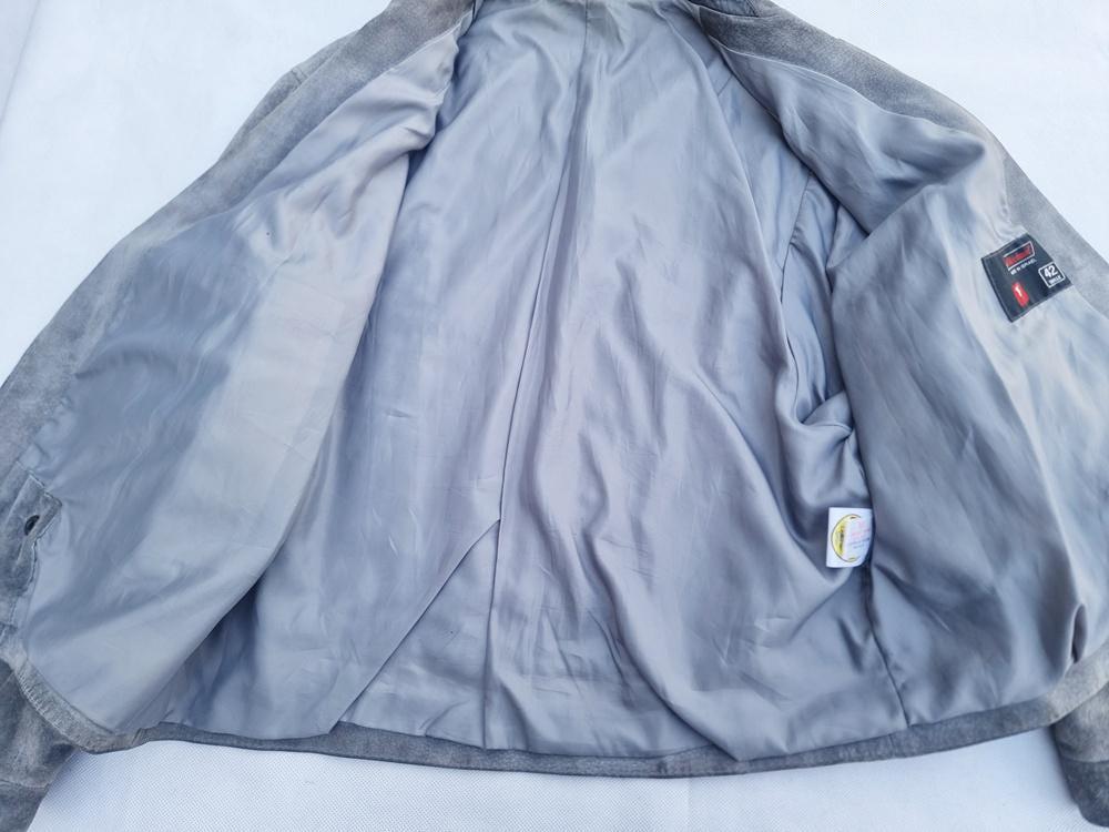 Vintage 80s Suede Bomber Jacket: Oversized Shoulders, UK 14