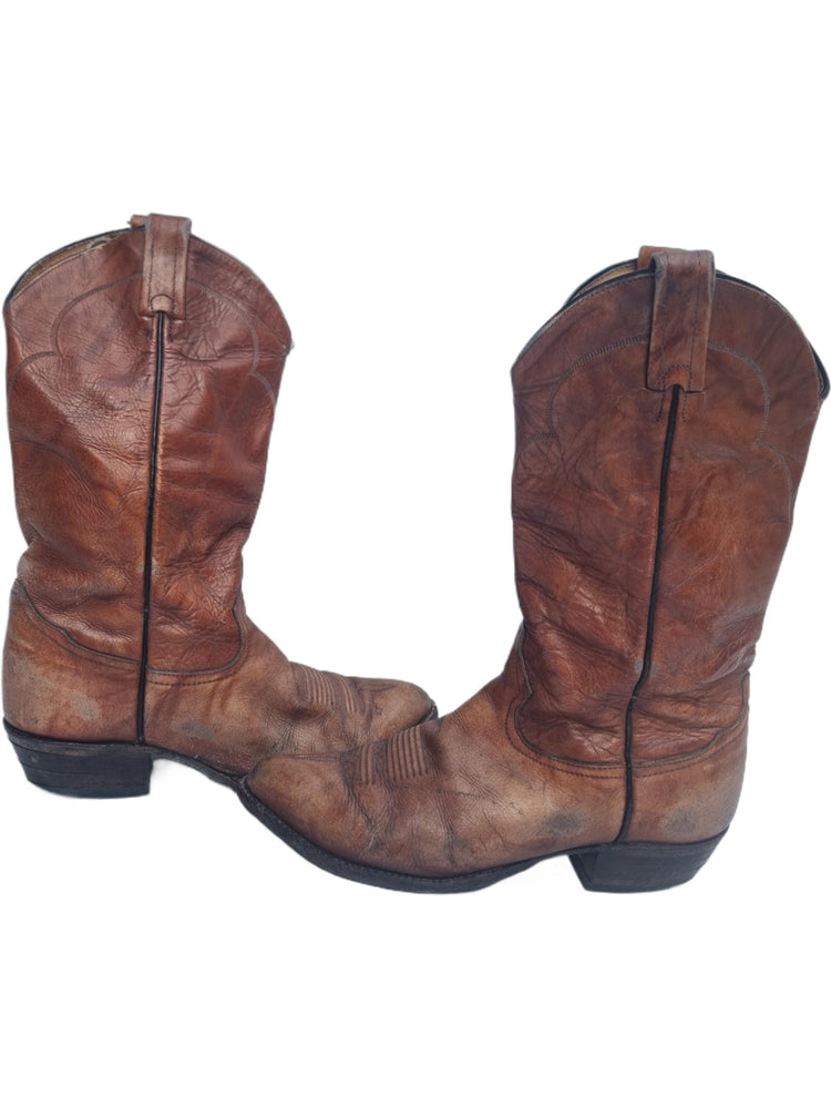 Vintage Tony Lama Cowboy Boots: American Leather Western Wear, Women's US 9 / UK 7
