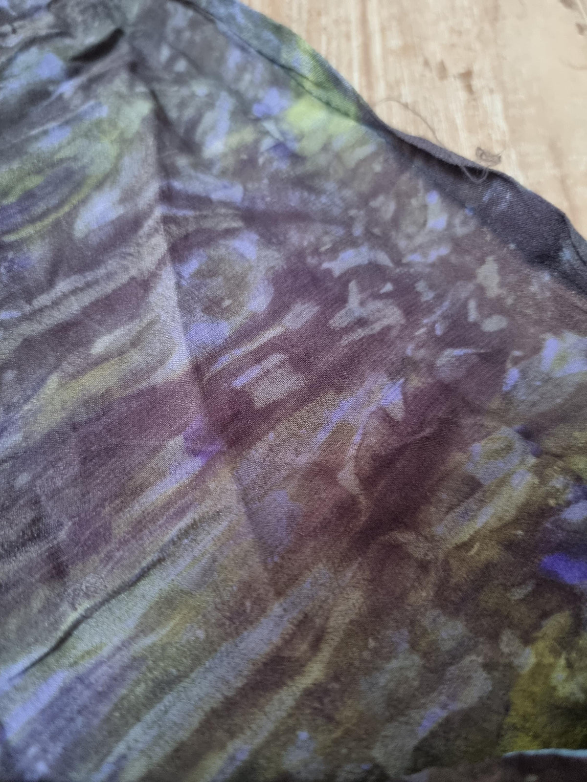 Tie Dye Silk Kaftan Dress: Boho Beach Cover-Up, Adjustable Fit