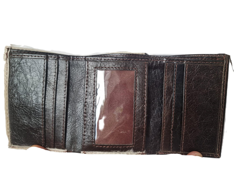 Cowhide Crossbody Bag & Wallet Set: Western Leather Purse Gift