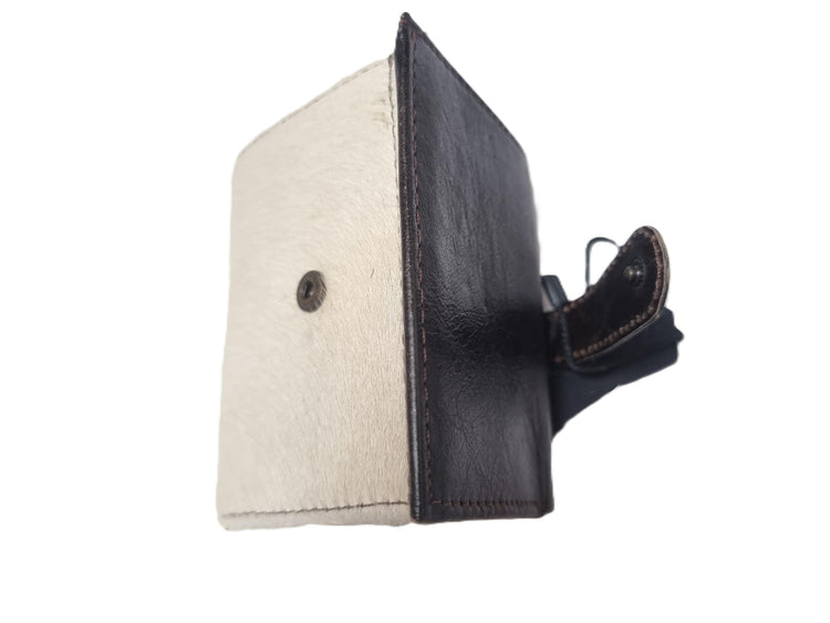 Cowhide Crossbody Bag & Wallet Set: Western Leather Purse Gift