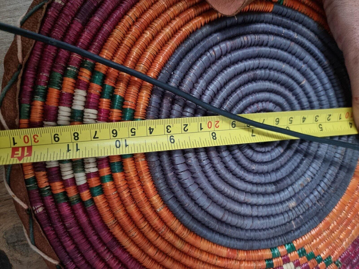 Woven Sisal & Leather Bucket Bag: Handmade African Boho Tote