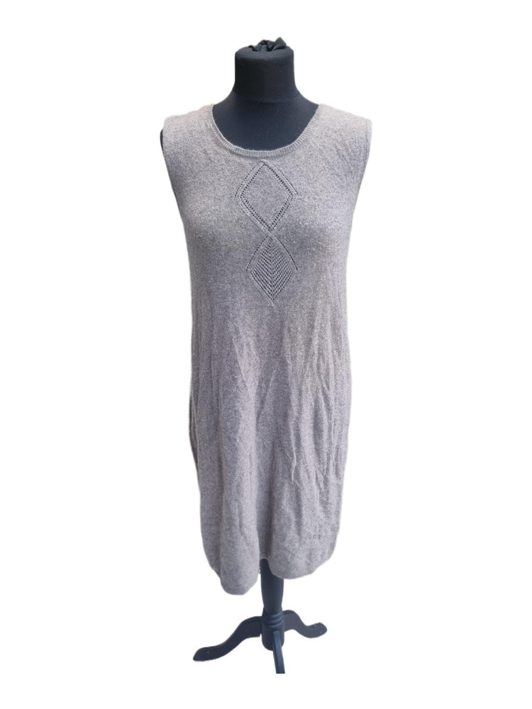 Gerard Darel Cashmere Slip Dress - Luxury Sleeveless Wool Maxi, Size M