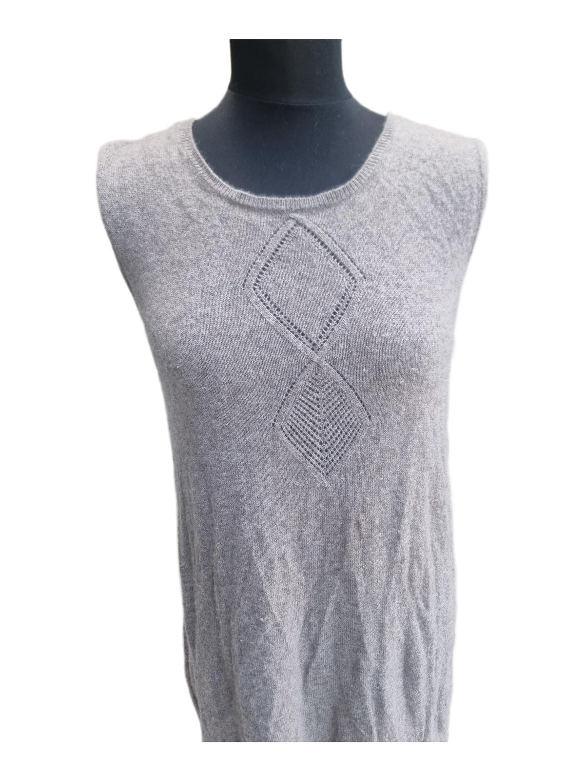 Gerard Darel Cashmere Slip Dress - Luxury Sleeveless Wool Maxi, Size M