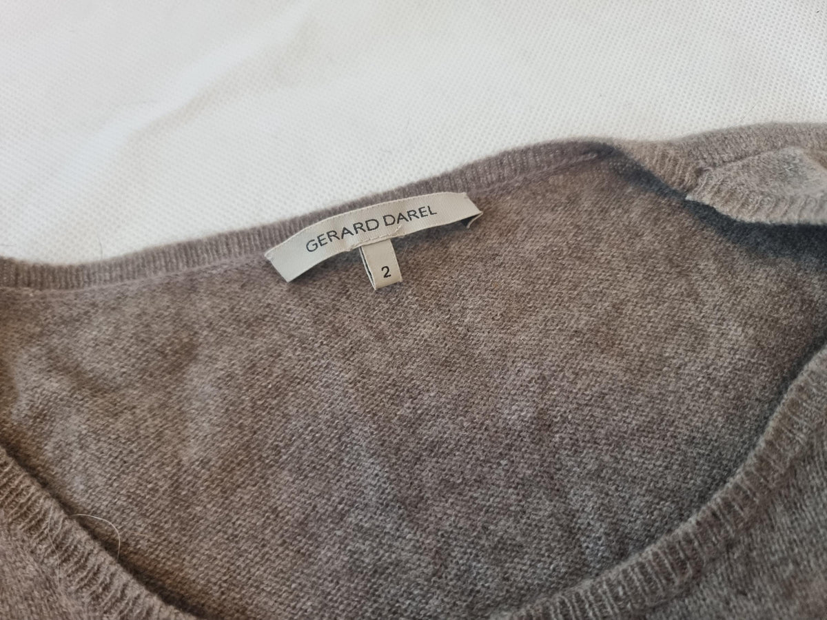 Gerard Darel Cashmere Slip Dress - Luxury Sleeveless Wool Maxi, Size M