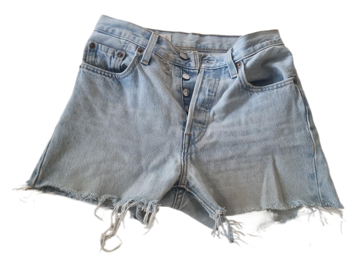 Vintage Levi's 90s Denim Shorts, High Waisted Cut Off Jeans, Grunge Y2K Festival Shorts, Distressed Unisex Denim