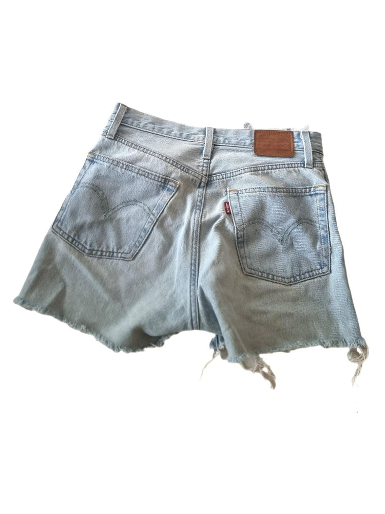 Vintage Levi's 90s Denim Shorts, High Waisted Cut Off Jeans, Grunge Y2K Festival Shorts, Distressed Unisex Denim