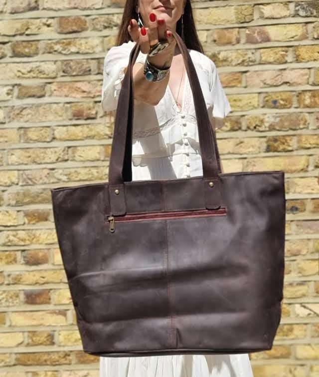 Boho Cowhide Leather Tote Bag, Large Western Shoulder Purse , Hair On Hide Shopper, Handmade Cowgirl Handbag, Festival Hobo Bag