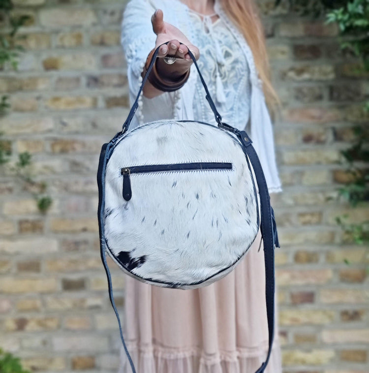 Hand Tooled Cowhide Sunflower Bag: Convertible Leather Crossbody Tote