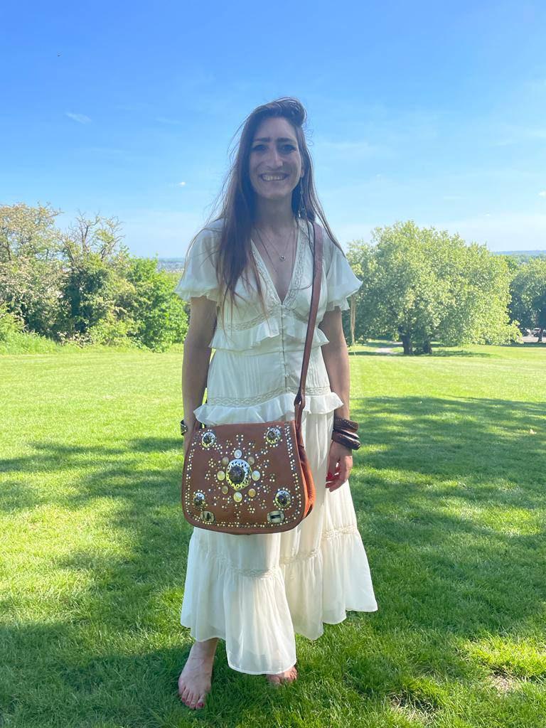 Boho leather bag gypsy coins, vintage leather purse stone, hippie crossbody bag women, genuine leather satchel, moroccan berber, festival