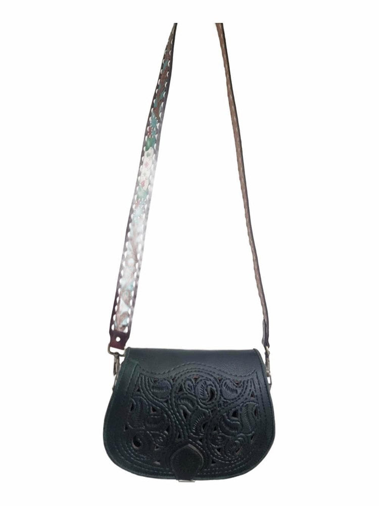 Four Aces Poker Leather Bag Strap, Hand Painted Playing Cards Replacement Strap, Western Detachable Boho Shoulder Strap