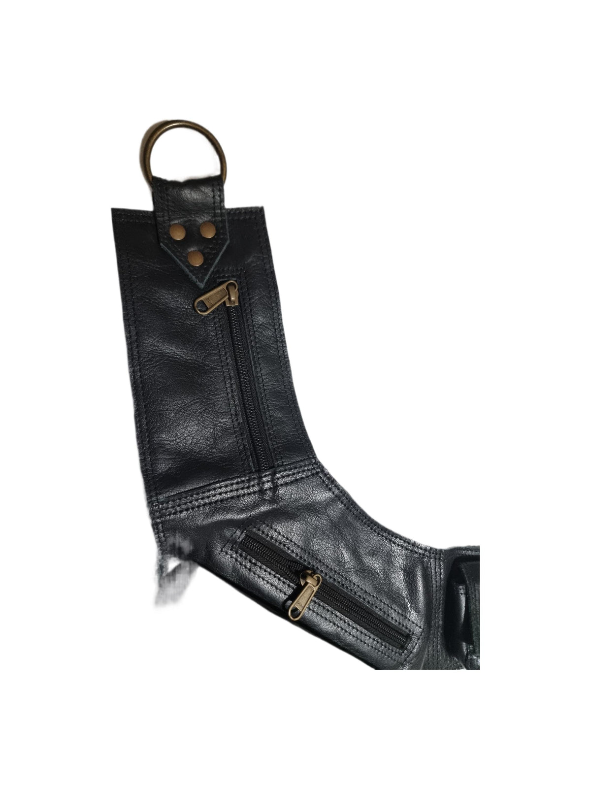 Leather Festival Belt Bag with Fringe – Boho Hip Pouch, Western Bum Bag & Steampunk Waist Bag