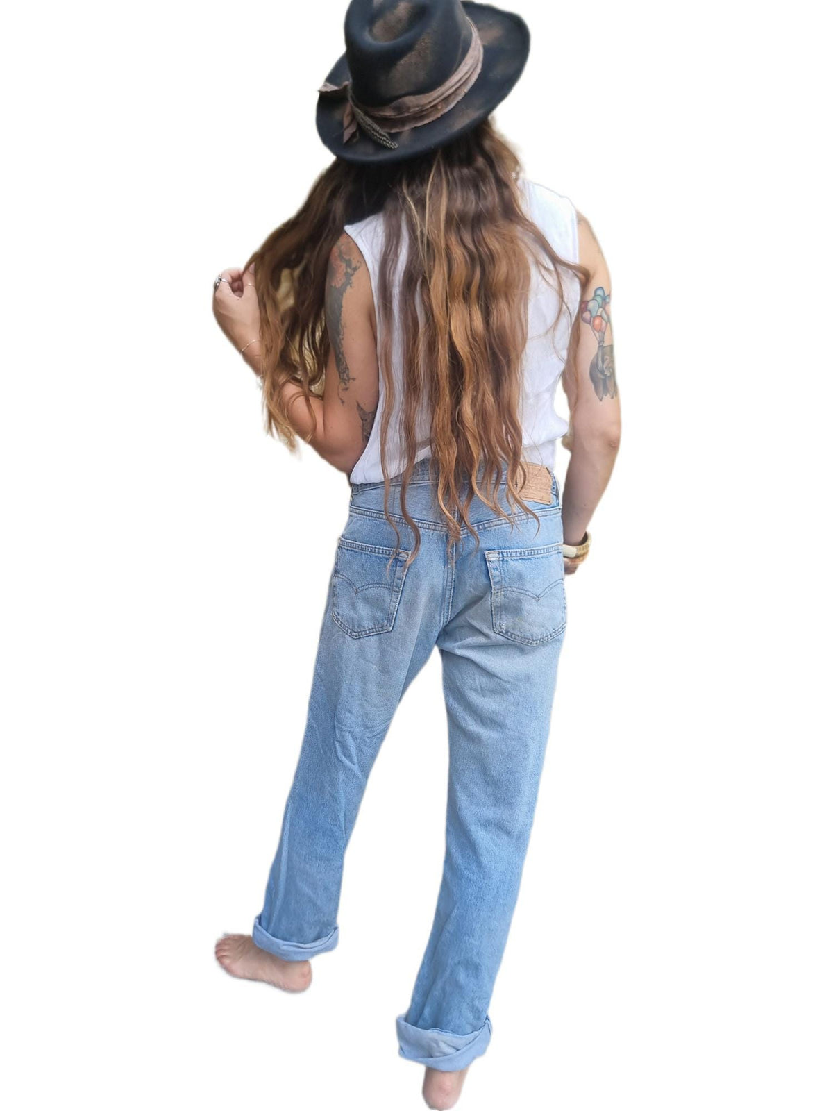 Vintage Levi's Baggy Jeans: Y2K Stonewashed Blue Denim, Unisex Oversized Fit