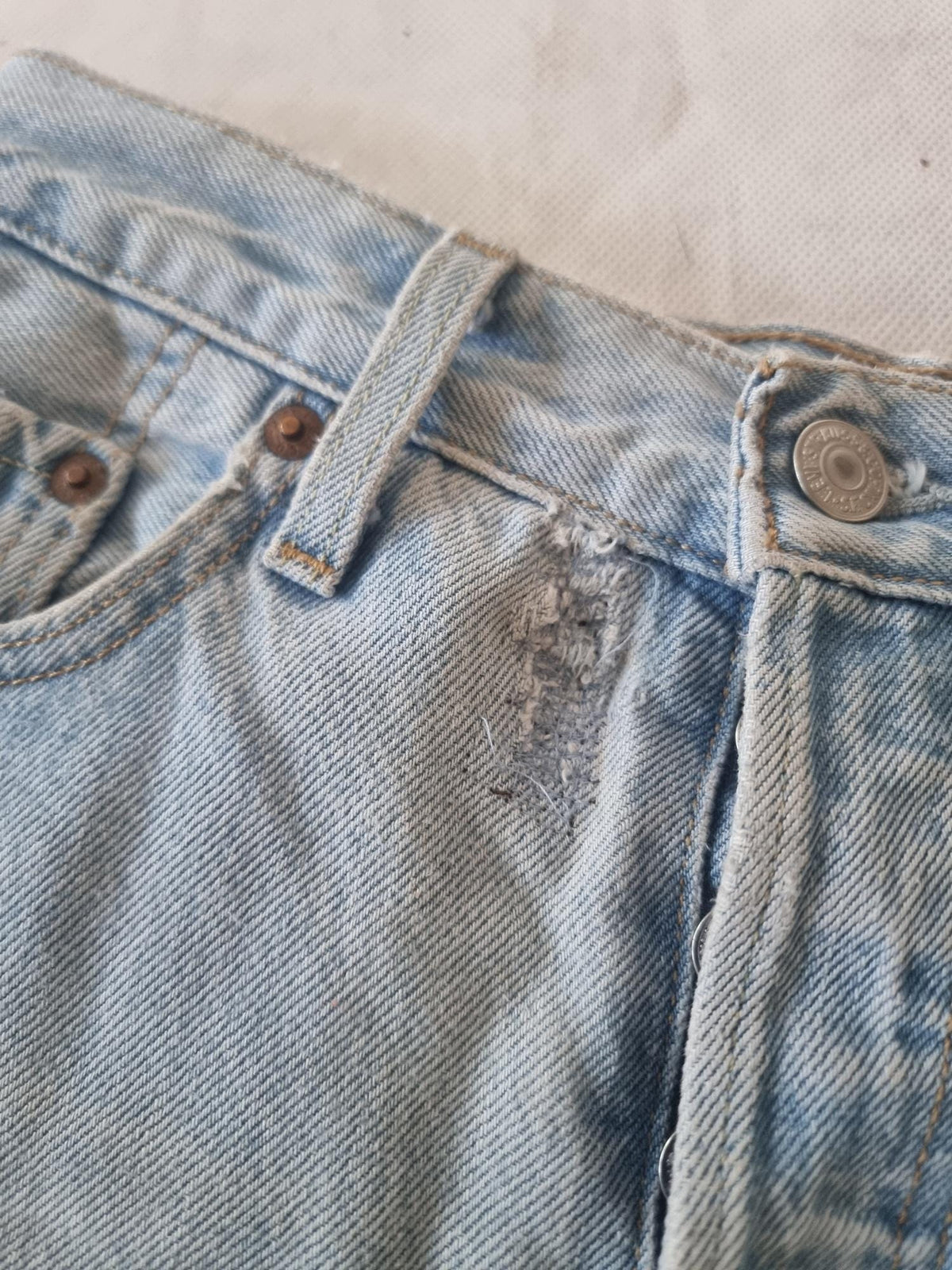 Vintage Levi's 90s Denim Shorts, High Waisted Cut Off Jeans, Grunge Y2K Festival Shorts, Distressed Unisex Denim
