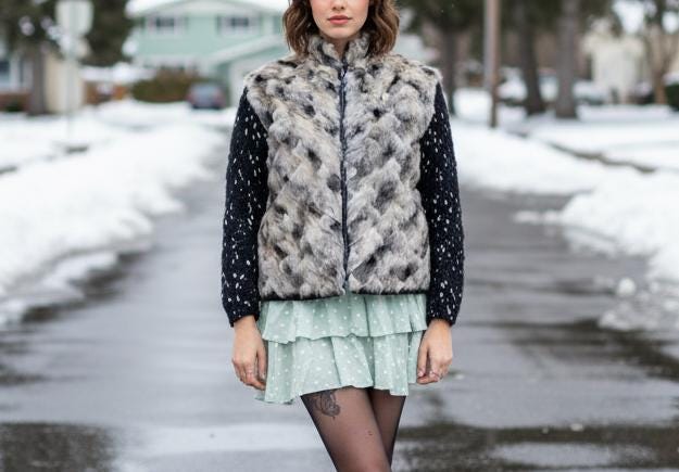 Vintage Shearling Leather Jacket, Womens Sheepskin Coat, Hand Knit Sleeve Jacket, Boho Winter Coat, Mohair Wool Jacket, Vintage Fur Jacket