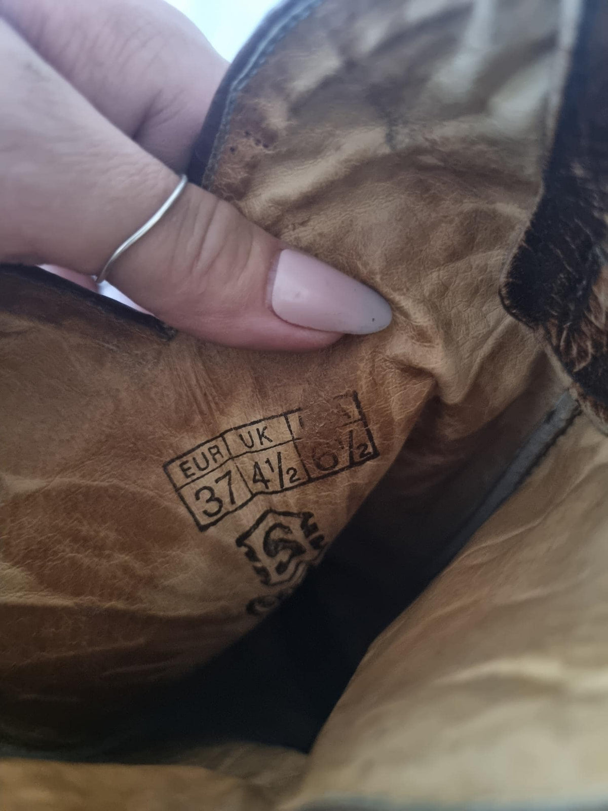 Rare Vintage Eagle Cowboy Boots 4.5, Knee High Western Leather Footwear 6.5, Americana Cowgirl Style, Rustic Statement Boots 37