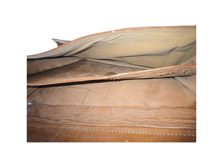 Vintage School Bag, Leather Messenger Briefcase, 15” Laptop Crossbody Satchel, Unisex College Uni Work Bag