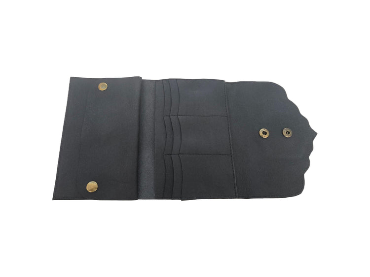 Large Trifold Leather Wallet Women with Labradorite Stone, Full Grain Leather Purse, Boho Coin Wallet, Unique Gift for Her