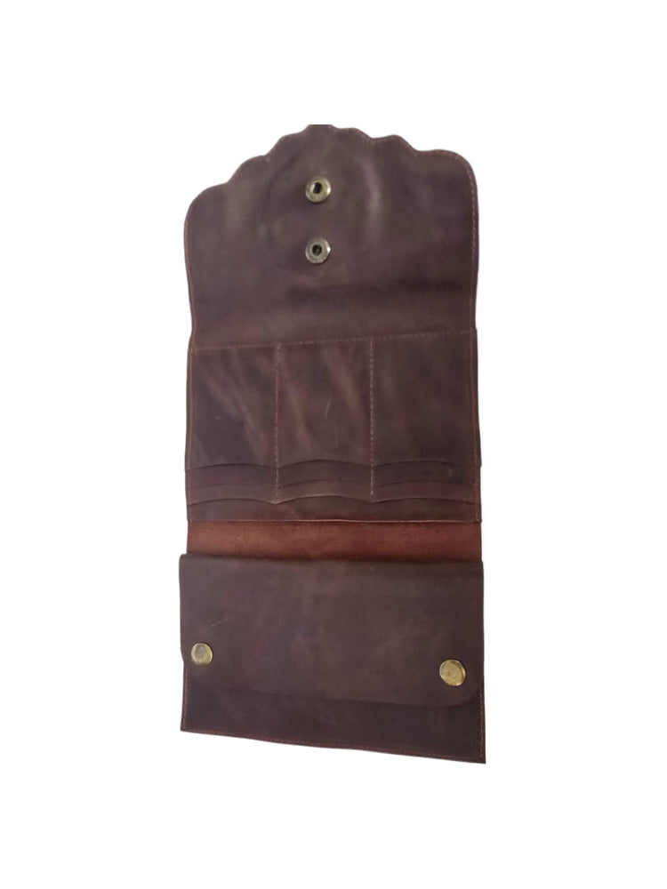 Large Leather Wallet Women with Labradorite Stone, Boho Leather Clutch, Unique Womens Wallet, Handmade Leather Purse, Healing Crystals