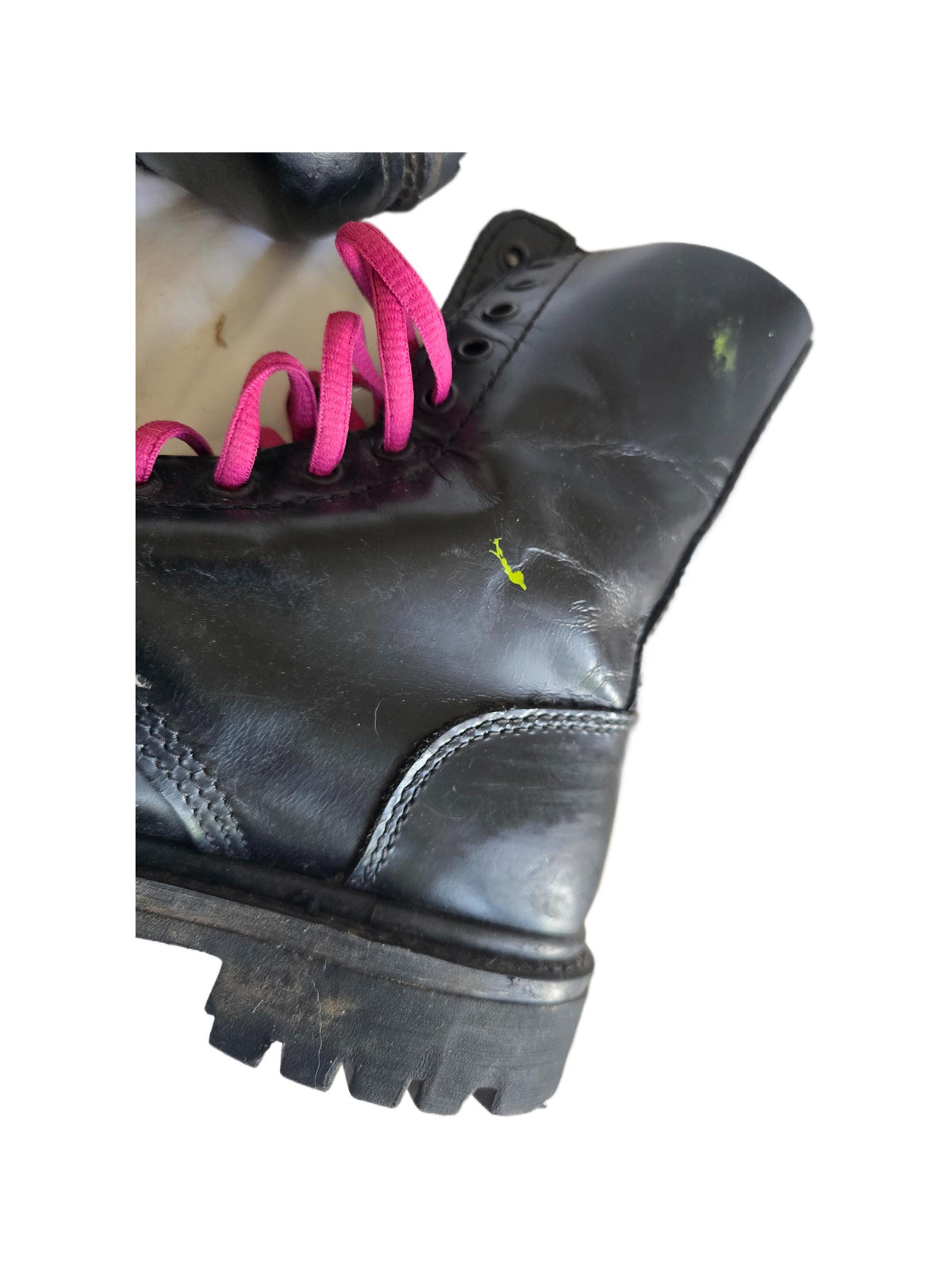 Vintage Steel Toe Combat Boots UK 7, Biker Booties 41, Punk Safety Shoes, British Made Motorcycle Wear, Festival Outfit