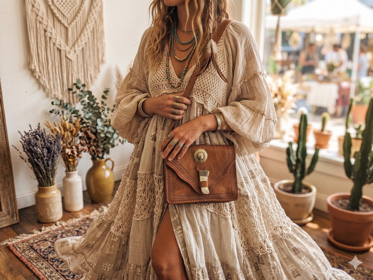 Moroccan Tooled Leather Crossbody Bag, Boho Saddle Bag, Tan Brown Leather Satchel, Artisan Embossed Purse, Festival Hippie Handbag