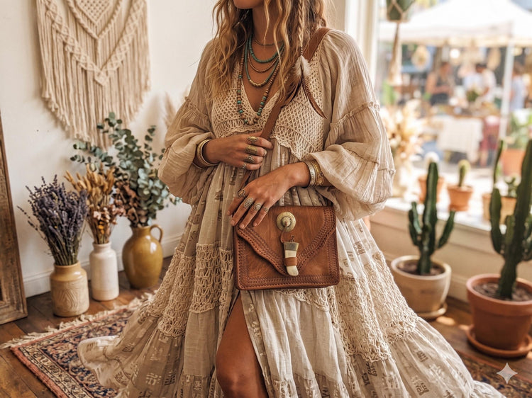 Moroccan Tooled Leather Crossbody Bag, Boho Saddle Bag, Tan Brown Leather Satchel, Artisan Embossed Purse, Festival Hippie Handbag