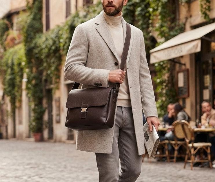 Vintage Leather Laptop Bag, Retro School Satchel, Leather Messenger Bag, Handmade Leather Briefcase, Boho Crossbody Bag, Unisex Work Bag