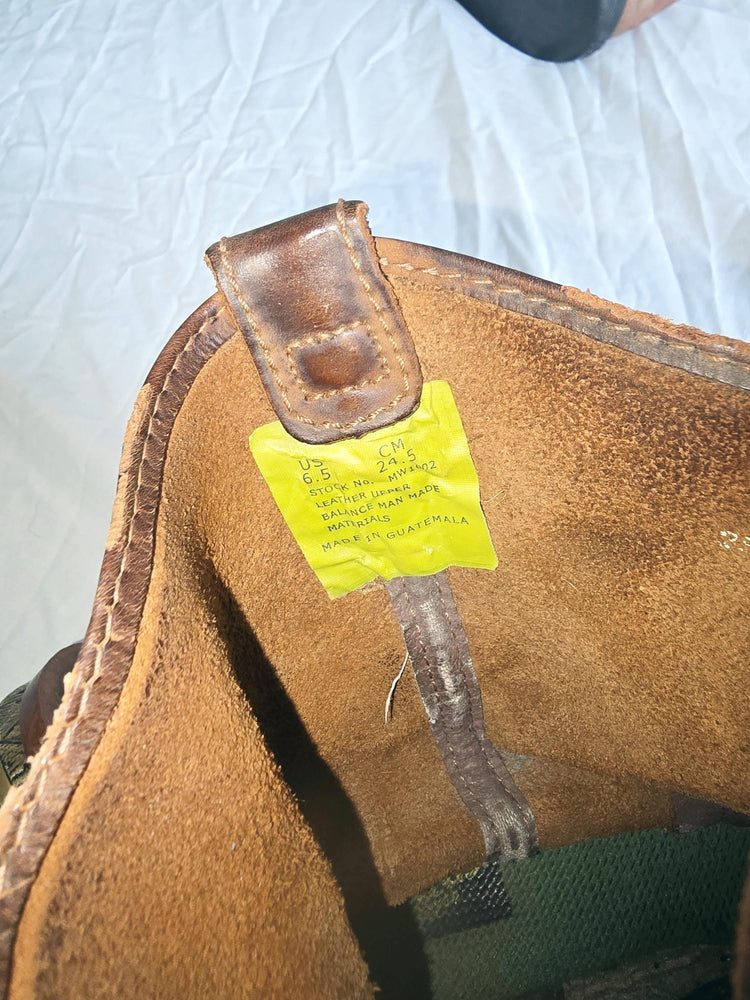 Leather Ranch Work Boots US 6.5, Rustic Ankle Boots, Brown Western Boots 5.5, Cowboy Work Booties 38.5, Biker Boots, USA Made